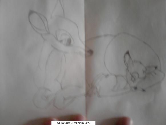 my art :"> ! :X - Eram mictza!! chiar imi placea Bambi! - Fan Art